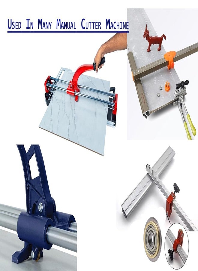 ARUDIP Tile Cutter Scoring Wheel 22 mm | Bolt and Lock Nut Manual Tile Cutters for Cutting Ceramic and Vitrified Tiles Tungsten Carbide - Image 5